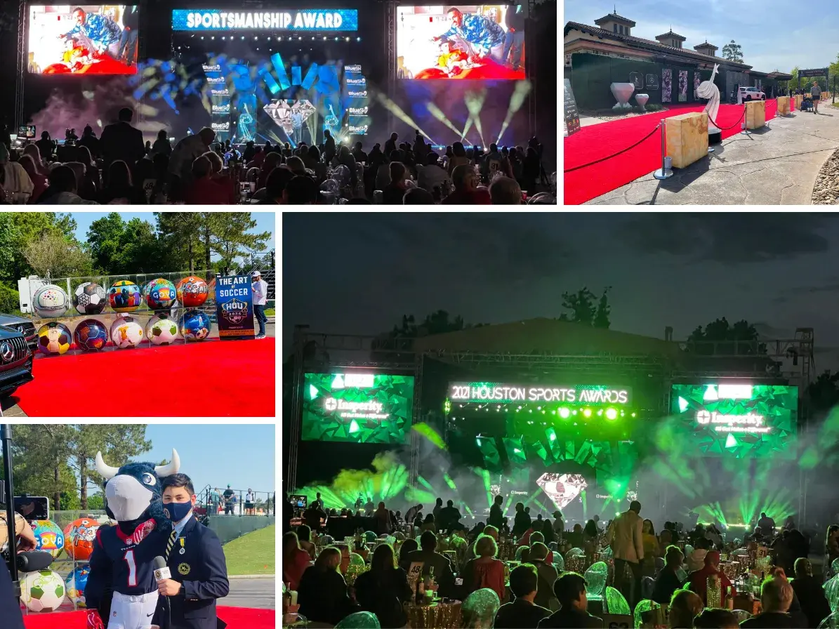 Stage, screens and on-site experiences at the Houston Sports Awards